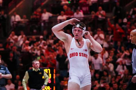 Ohio state university wrestling - Dec 19, 2023 · — Ohio State Wrestling (@wrestlingbucks) December 20, 2023 Another upset win at 174 pounds from Rocco Welsh over No. 23 Alex Faison made it 21-9 four matches later and the Buckeyes hung on ... 